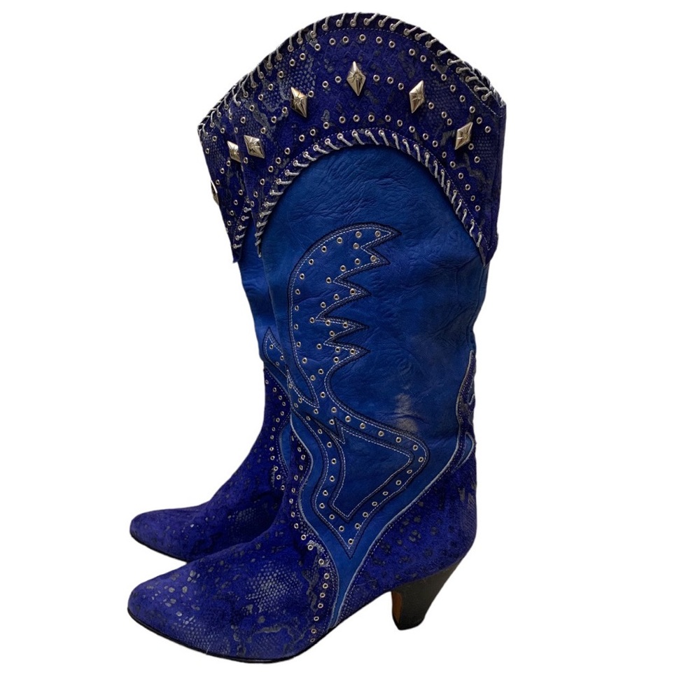 Vintage El Vaquero Blue Boot